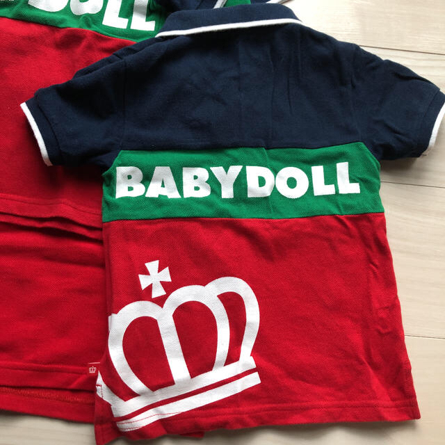 BABYDOLL(ベビードール)のベビードール ポロシャツ Mサイズ、110、100 3枚セット キッズ/ベビー/マタニティのキッズ服男の子用(90cm~)(その他)の商品写真