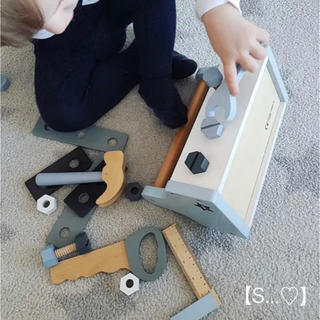 イケア(IKEA)のKids Concept 木製おもちゃ 工具セット ブルー♡(知育玩具)