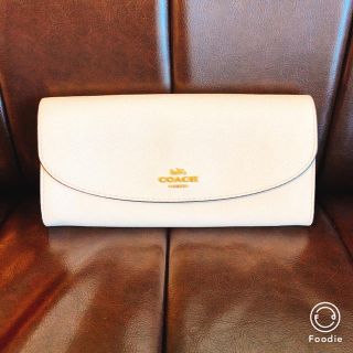 コーチ(COACH)の新品未使用 ♡ コーチ 長財布 白 チョーク スリム(財布)