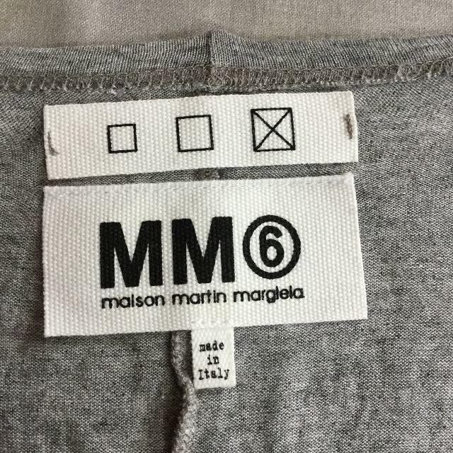 MM6(エムエムシックス)のMM6 マルジェラ Tシャツ ワンピース 半袖 ゆったり ドレープ イタリア製 レディースのワンピース(ひざ丈ワンピース)の商品写真