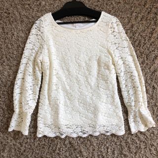 プロポーションボディドレッシング(PROPORTION BODY DRESSING)の【未使用品】レースカットソー(カットソー(長袖/七分))