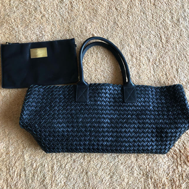 ボッテガ ヴェネタ BOTTEGA VENETA カバ MM ネロ トートバッグ ...