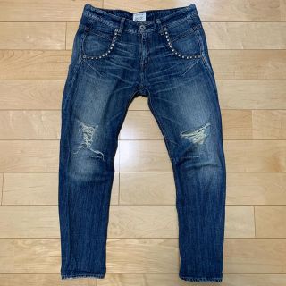 アングリッド(Ungrid)のアングリッド スタッズサルエルデニム size24  DI41(サルエルパンツ)