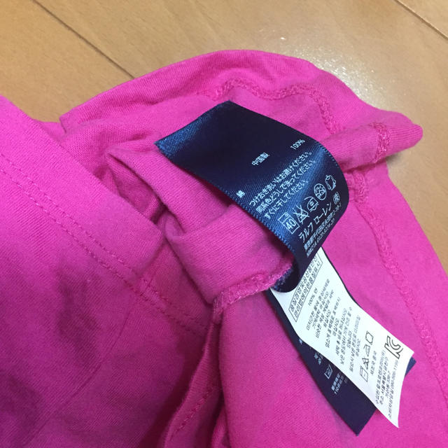Ralph Lauren(ラルフローレン)のラルフローレン Tシャツ ピンク 100 3T 綿100% フリル キッズ/ベビー/マタニティのキッズ服女の子用(90cm~)(Tシャツ/カットソー)の商品写真