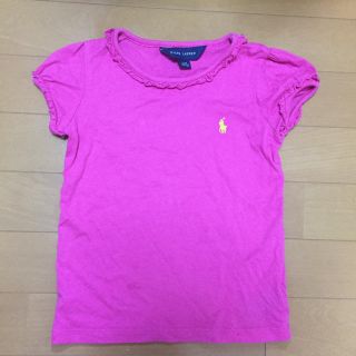 ラルフローレン(Ralph Lauren)のラルフローレン Tシャツ ピンク 100 3T 綿100% フリル(Tシャツ/カットソー)