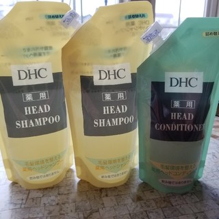 ディーエイチシー(DHC)のDHC薬用ヘッドシャンプー詰め替え用２個(シャンプー)
