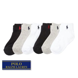 ラルフローレン(Ralph Lauren)の☆新品☆16-19cm ラルフローレン ソックス６足 3色アソート 2980(靴下/タイツ)