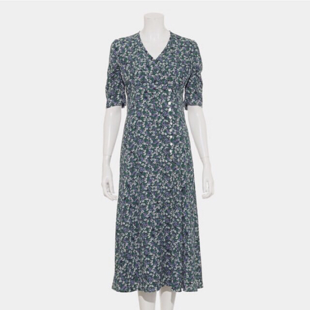 新品再入荷 FRAY I.D - 送料込み♡フレイアイディー カシュクールフラワーワンピース グリーン 1の通販 by chisa|フレイアイディーならラクマ 大得価新品