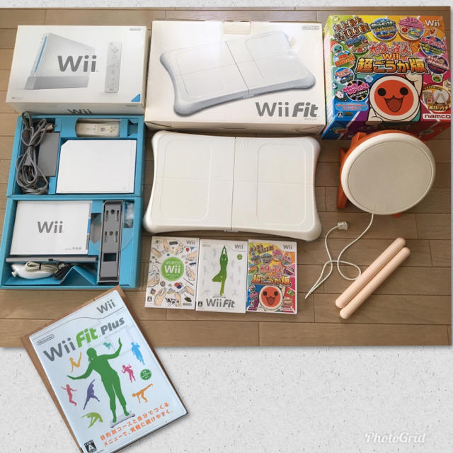 Wii本体・Wii Fit Plus ・太鼓の達人・3箱セット
