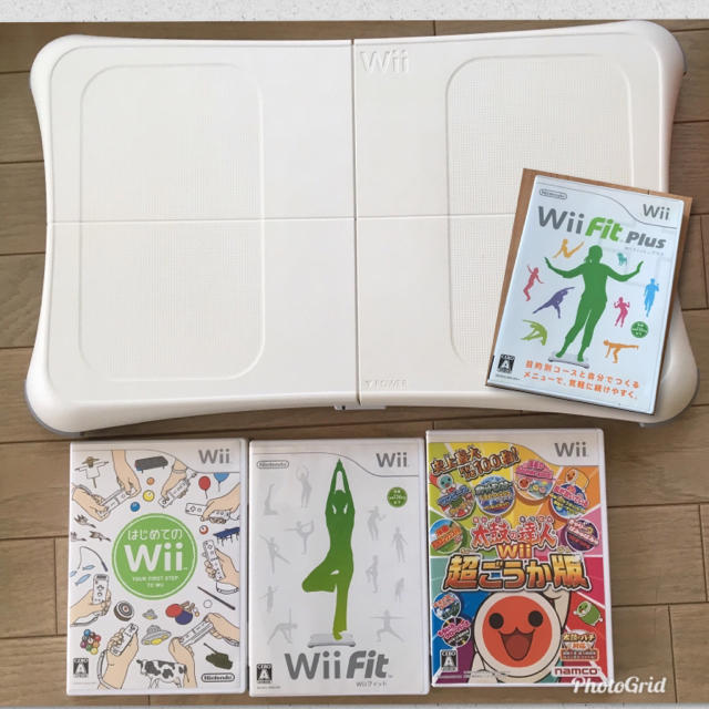 Wii(ウィー)のWii本体・Wii Fit Plus ・太鼓の達人・3箱セット エンタメ/ホビーのゲームソフト/ゲーム機本体(家庭用ゲーム機本体)の商品写真