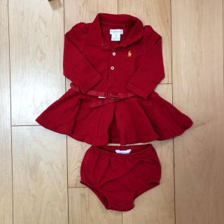 ラルフローレン(Ralph Lauren)のRalph Lauren 6M ポロキュロットブルマセット(ワンピース)