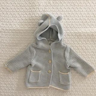 ベビーギャップ(babyGAP)のbabygap くま耳カーディガン 3-6m(カーディガン/ボレロ)