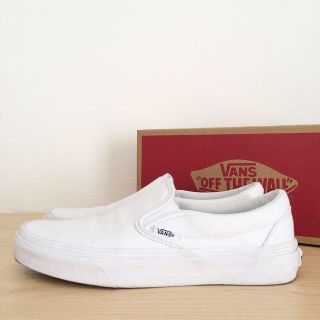 ヴァンズ(VANS)のVANS スリッポン/White★送料込(スニーカー)