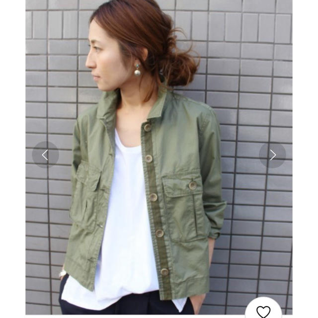 FRAMeWORK コンパクトコットン ワークシャツジャケット カーキ - www