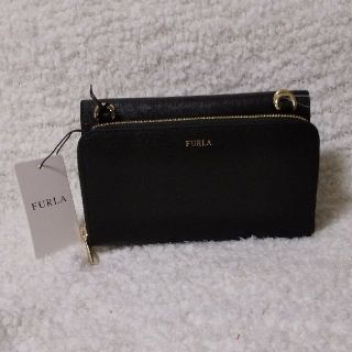 Furla - [新品] FURLA フルラ お財布ショルダー ブラック ¥42,120の通販｜ラクマ