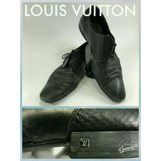 ルイヴィトン(LOUIS VUITTON)のヴィトン★ダミエブラック★高級レザーシューズ靴ビジネス正規品(ドレス/ビジネス)