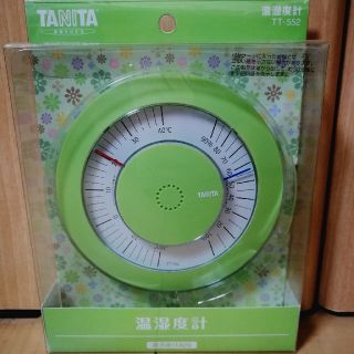 タニタ(TANITA)の【新品】タニタ　温湿度計　グリーン(その他)