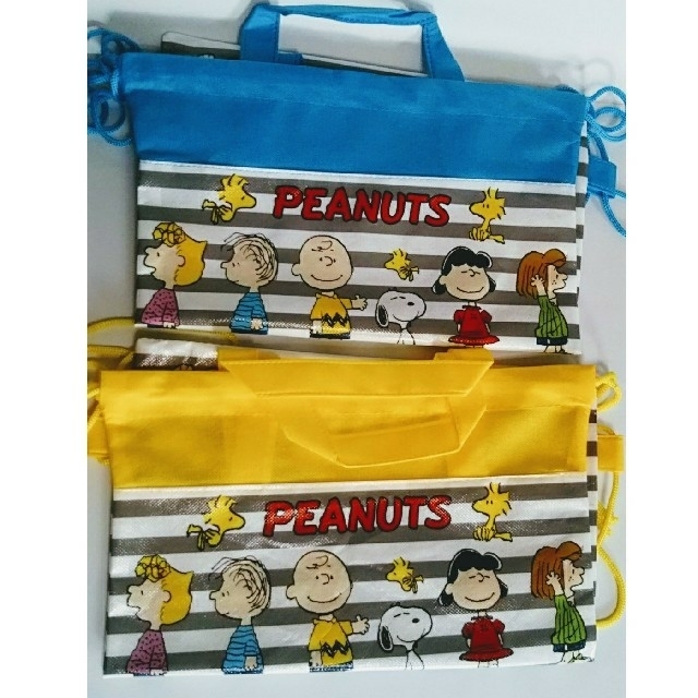 SNOOPY(スヌーピー)のfarams様専用 スヌーピー２ＷＡＹバッグ 手提げ リュック イエロー ブルー キッズ/ベビー/マタニティのこども用バッグ(リュックサック)の商品写真