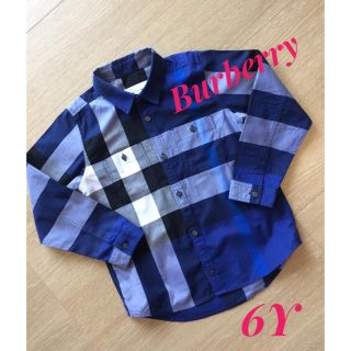 バーバリー(BURBERRY)の☆Burberry チェックシャツ 6Ｙ☆(ブラウス)