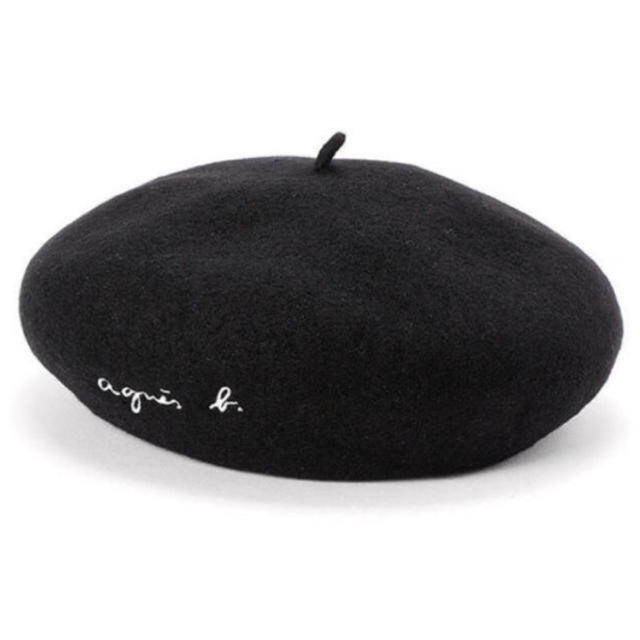 agnes b.(アニエスベー)のアニエスベー  ベレー帽 ロゴ入 レディースの帽子(ハンチング/ベレー帽)の商品写真