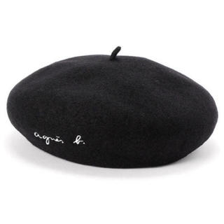 アニエスベー(agnes b.)のアニエスベー  ベレー帽 ロゴ入(ハンチング/ベレー帽)