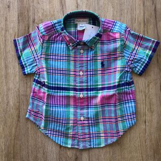 ラルフローレン(Ralph Lauren)のチェックシャツ 半袖 80(シャツ/カットソー)