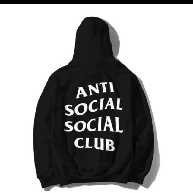 anti social social club 黒白 mサイズ