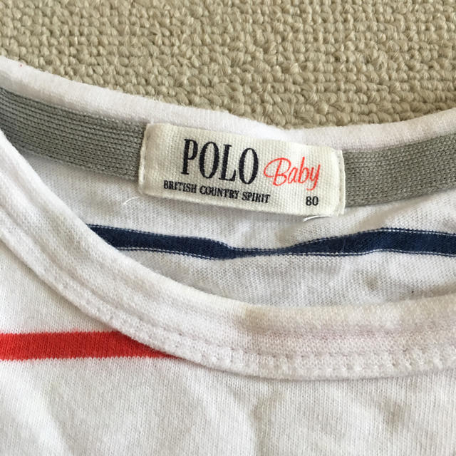 しまむら(シマムラ)のPOLO baby ボーダーTシャツ キッズ/ベビー/マタニティのベビー服(~85cm)(Ｔシャツ)の商品写真