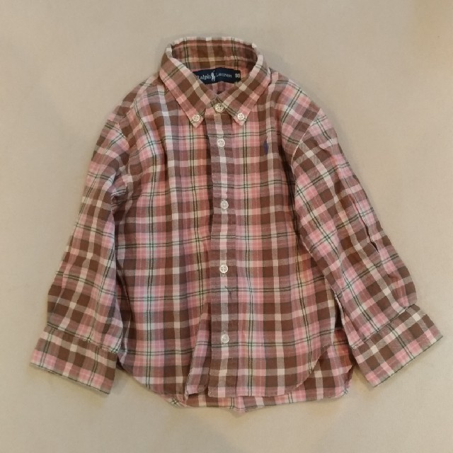 Ralph Lauren(ラルフローレン)のRALPH LAUREN　チェックシャツ キッズ/ベビー/マタニティのキッズ服女の子用(90cm~)(Tシャツ/カットソー)の商品写真