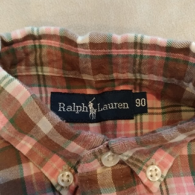 Ralph Lauren(ラルフローレン)のRALPH LAUREN　チェックシャツ キッズ/ベビー/マタニティのキッズ服女の子用(90cm~)(Tシャツ/カットソー)の商品写真