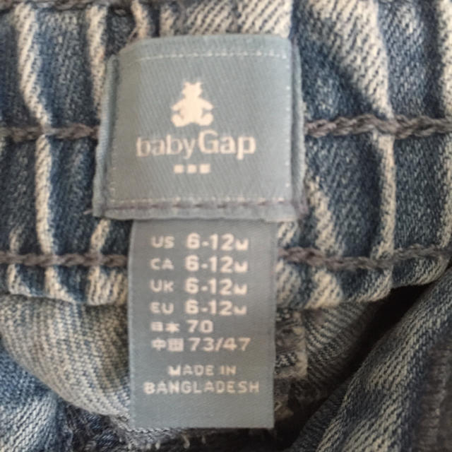 babyGAP(ベビーギャップ)のbabygap デニム キッズ/ベビー/マタニティのベビー服(~85cm)(パンツ)の商品写真