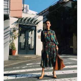 アメリヴィンテージ(Ameri VINTAGE)のアメリヴィンテージ　BOTANICAL PRINT DRESS(ロングワンピース/マキシワンピース)