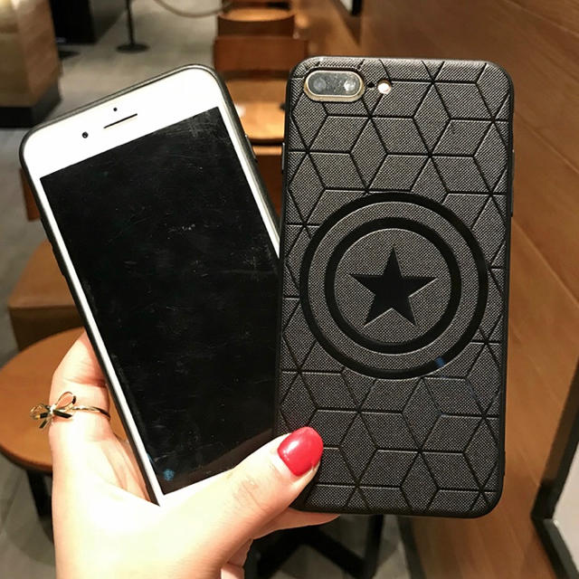 MARVEL(マーベル)の新品 送料無料 アベンジャーズ キャプテンアメリカ iPhoneケース マーベル スマホ/家電/カメラのスマホアクセサリー(iPhoneケース)の商品写真