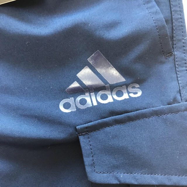 adidas(アディダス)のアディダス  膝下  キッズ  パンツ  紺☆  100 キッズ/ベビー/マタニティのキッズ服男の子用(90cm~)(パンツ/スパッツ)の商品写真