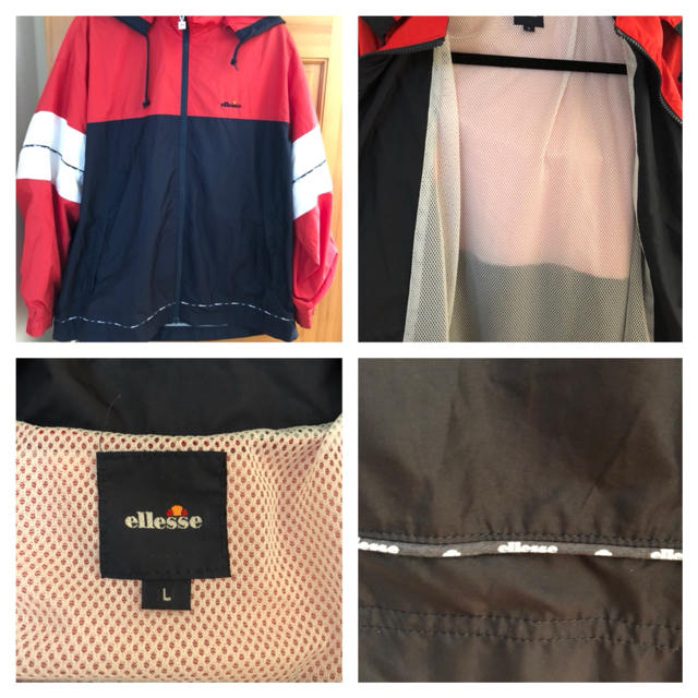 ellesse【美品】エレッセジップ ナイロンジャケット 希少 パーカー