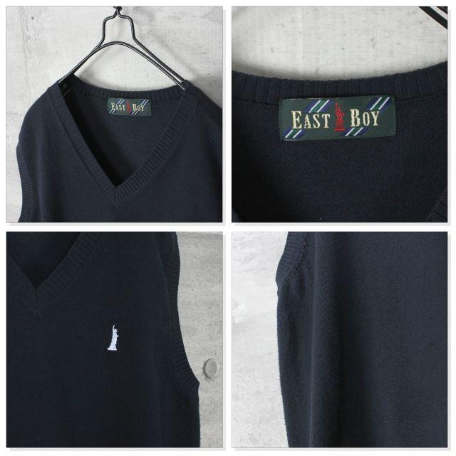 EASTBOY(イーストボーイ)の古着 EAST BOY イースト ボーイ コットン ニットベスト メンズのトップス(ベスト)の商品写真