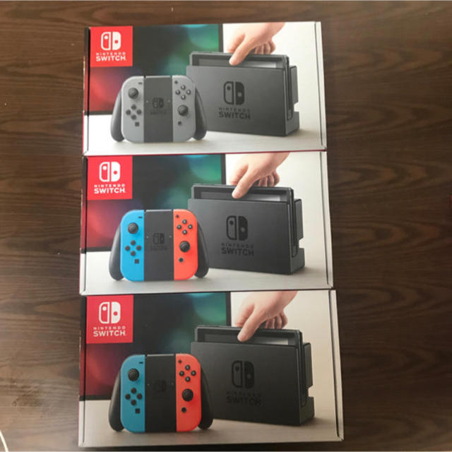 おしゃれ】 Switch Nintendo - ネオンブルー/ネオンレッド二台未開封品