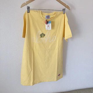 LUMBER　【ランバー】アロハaloha　イエロー黄色　半袖　ユニセックス(Tシャツ/カットソー(半袖/袖なし))