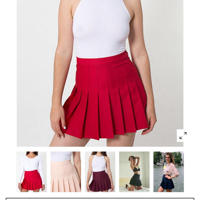 American Apparel(アメリカンアパレル)のテニススカート(送料込み) レディースのスカート(ミニスカート)の商品写真
