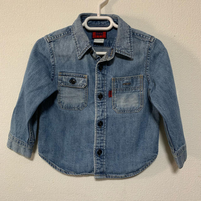 EDWIN(エドウィン)のデニムシャツ 90 キッズ/ベビー/マタニティのキッズ服男の子用(90cm~)(ジャケット/上着)の商品写真