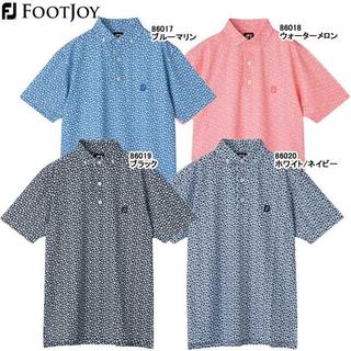 フットジョイ(FootJoy)の2019新作20％OFF☆フローラルボタンダウンライルシャツ☆ブルーL(ウエア)