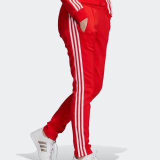 アディダス(adidas)のadidas トラックパンツ レッドSサイズ(ジャージ)