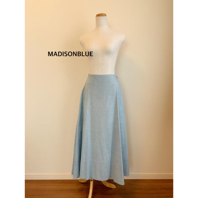 MADISONBLUE  シャンブレーマキシスカート