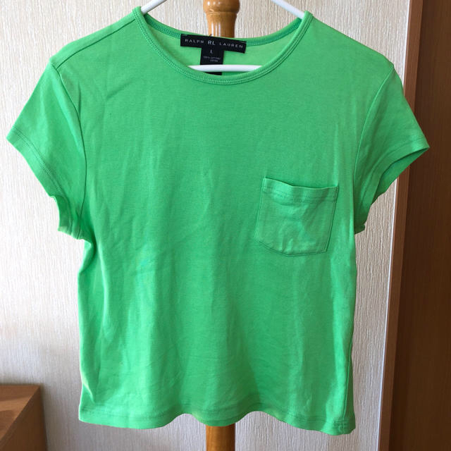 Ralph Lauren(ラルフローレン)のラルフローレン Tシャツ グリーン お値下げ レディースのトップス(Tシャツ(半袖/袖なし))の商品写真