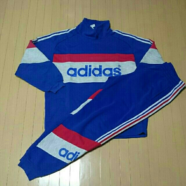 Vintage adidasアディダス トリコロール スウェット上下セット