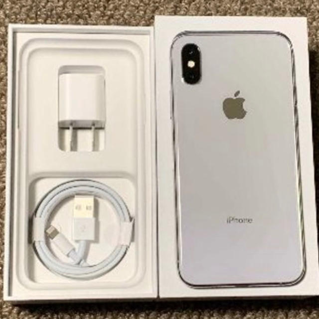 iPhonex 256gb softbank シルバー