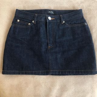 アーペーセー(A.P.C)のapc デニムスカート A.P.C インディゴ(ミニスカート)