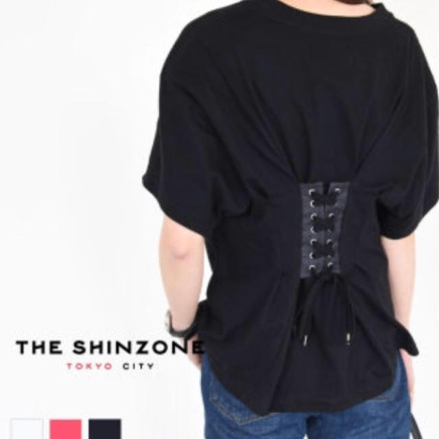 Shinzone(シンゾーン)のshinzone シンゾーン レースアップTシャツ レディースのトップス(Tシャツ(半袖/袖なし))の商品写真