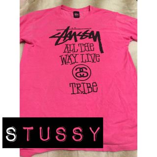 ステューシー(STUSSY)のSTUSSY ピンク Tシャツ(Tシャツ(半袖/袖なし))