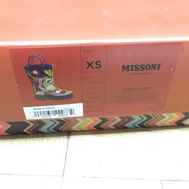 MISSONI(ミッソーニ)のミッソーニ x ターゲット レイブーツ キッズ/ベビー/マタニティのキッズ靴/シューズ(15cm~)(その他)の商品写真